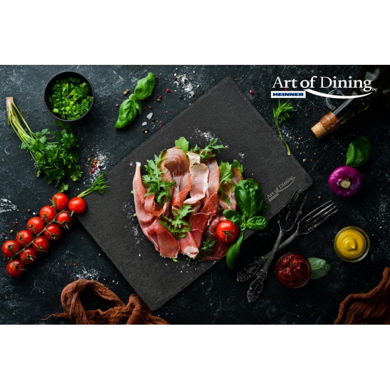 Platou Ardezie Dreptunghiular 30X20Cm Cooking By Heinner - Heinner - www.naturasanat.ro