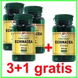 Echinacea Extract 500 mg 30 capsule PROMOTIE 3+1 GRATIS - Cosmo Pharm