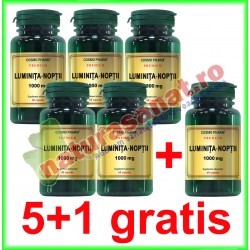 Luminita Noptii 1000 mg 60 capsule PROMOTIE 5+1 GRATIS - Cosmo Pharm