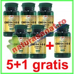 Omega 3-6-9 Complex 1206 mg 60 capsule PROMOTIE 5+1 GRATIS - Cosmo Pharm