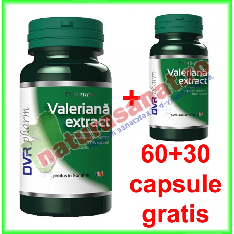 Valeriana Extract PROMOTIE 60 + 30 capsule GRATIS - DVR Pharm