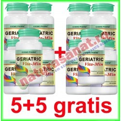 Geriatric Vita-Min 30 tablete PROMOTIE 5+5 GRATIS - Cosmo Pharm