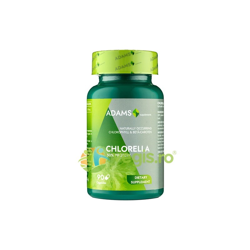 Chlorella 300 mg 90 capsule - Adams Vision - www.naturasanat.ro