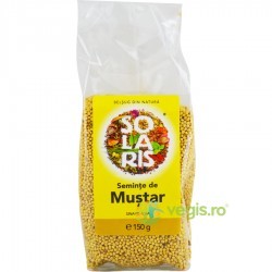 Mustar Seminte 150 g - Solaris - www.naturasanat.ro