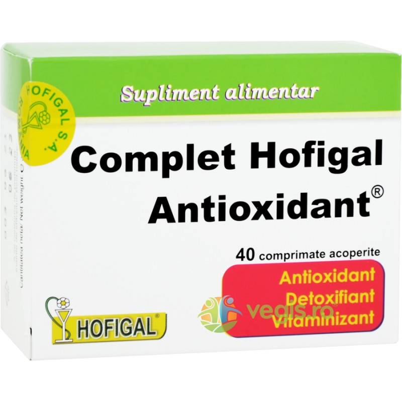 Complet Antioxidant 40 comprimate - Hofigal - www.naturasanat.ro