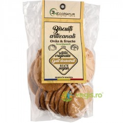 Biscuiti Artizanali cu Ovaz si Fructe fara Zahar 150g - Econatur - www.naturasanat.ro