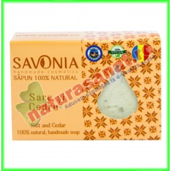 Sapun Natural Sare si Cedru 90 g - Savonia 90 g - Savonia - www.naturasanat.ro