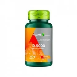 Vitamina D-5000, 60 capsule, Adams - www.naturasanat.ro