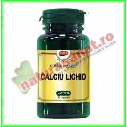 Calciu Lichid Premium 60 capsule - Cosmo Pharm - www.naturasanat.ro