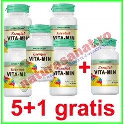 Esential Vita-Min 30 tablete PROMOTIE 5+1 GRATIS - Cosmo Pharm - www.naturasanat.ro