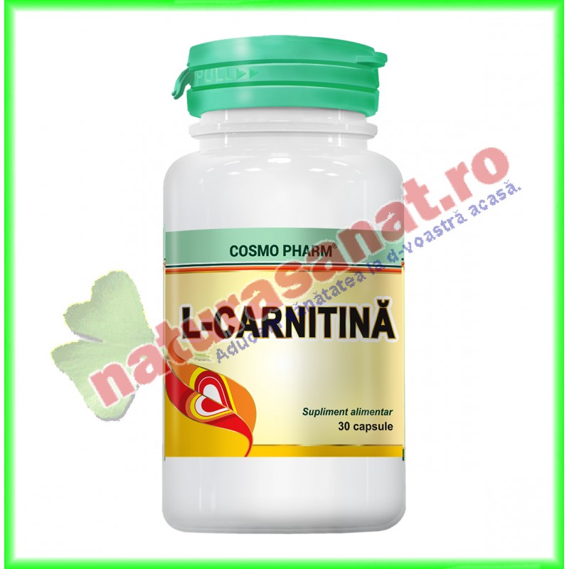 L-Carnitina 450 mg 30 tablete - Cosmo Pharm - www.naturasanat.ro