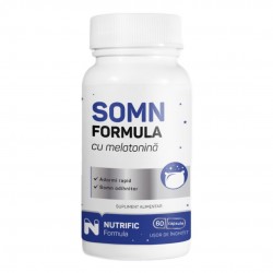 Somn formula cu melatonina, 60 capsule, Nutrific - www.naturasanat.ro