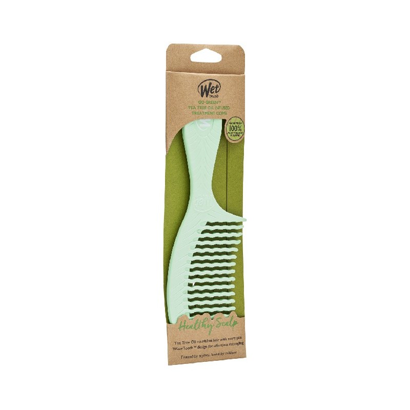 Pieptene de par infuzat cu ceai verde, Go Green, Wet Brush - www.naturasanat.ro