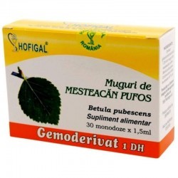 HOFIGAL Gemoderivat Muguri de mesteacan pufos, 30 monodoze - www.naturasanat.ro