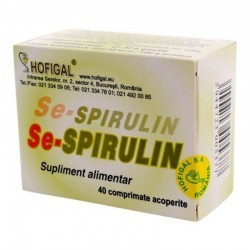 HOFIGAL Se-Spirulin, 40 tablete - www.naturasanat.ro