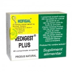 Redigest Plus, 40 comprimate, Hofigal - www.naturasanat.ro