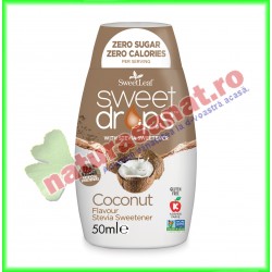 Sweet Drops cu Cocos 50 g - SweetLeaf - www.naturasanat.ro