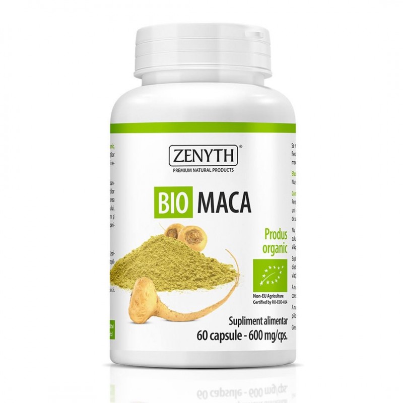Bio Maca 600 mg, 60 capsule, Zenyth - www.naturasanat.ro