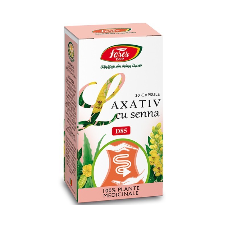 Laxativ cu Senna, 30 caps, FARES - www.naturasanat.ro