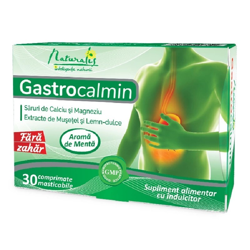 Gastrocalmin, 30 comprimate, Naturalis - www.naturasanat.ro