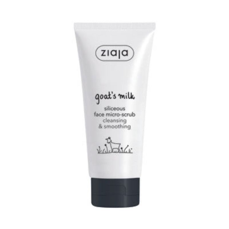 ZIAJA Goat`s Milk Scrub Microcristalin cu Siliciu pentru fata, 75ml - www.naturasanat.ro