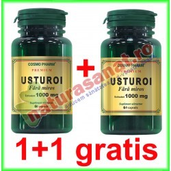 Usturoi fara Miros 60 capsule PROMOTIE 1+1 GRATIS - Cosmo Pharm - www.naturasanat.ro