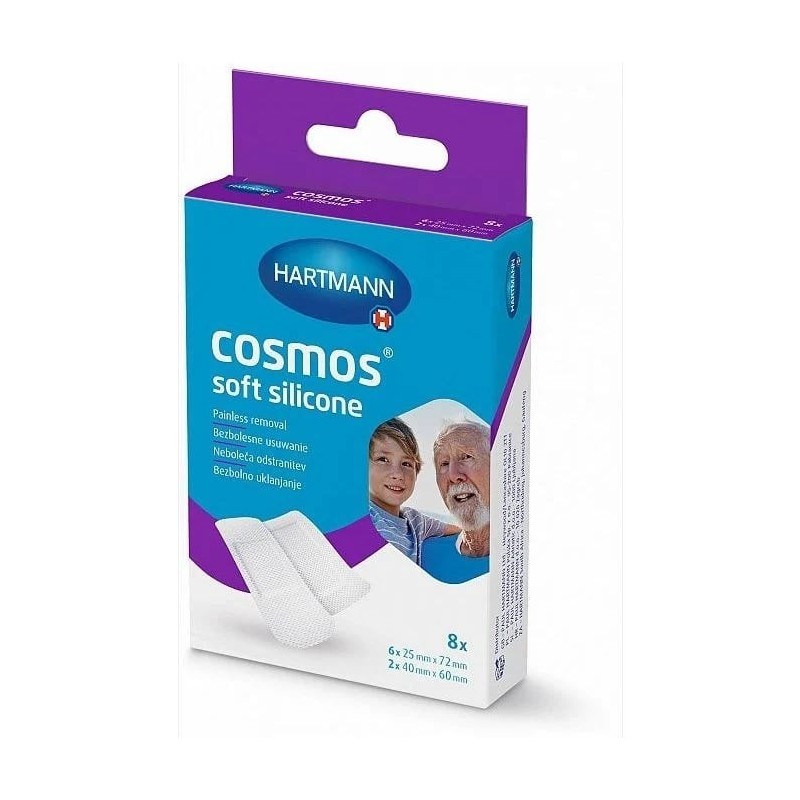 Plasturi Cosmos Soft Silicone, 8 bucati, Hartmann - www.naturasanat.ro