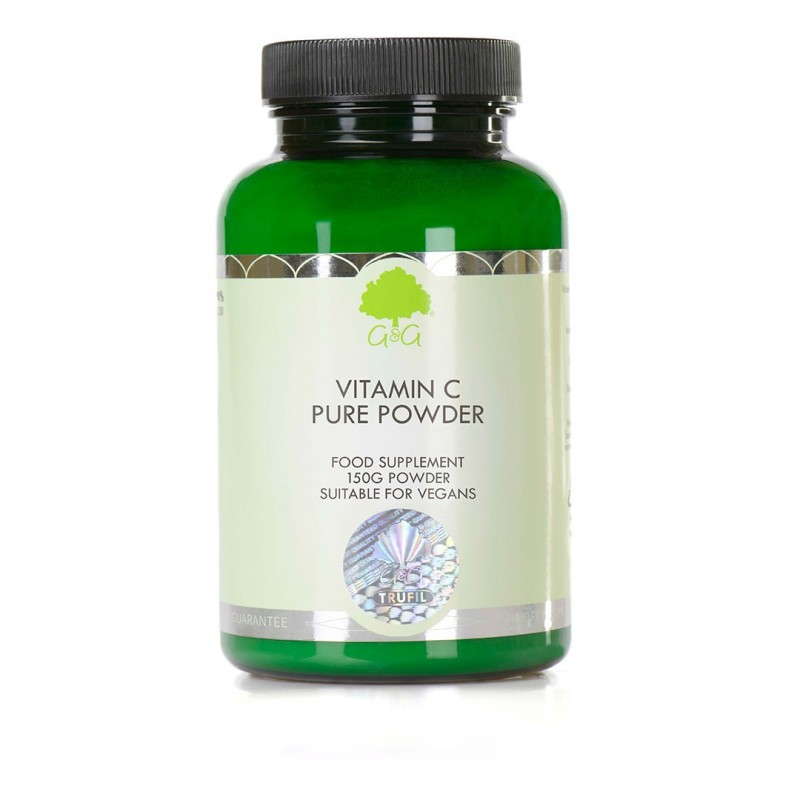 Vitamina C pulbere pura, 150 g - www.naturasanat.ro