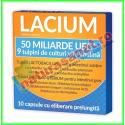 Lacium 50 miliarde UFC 10 capsule - Zdrovit - www.naturasanat.ro