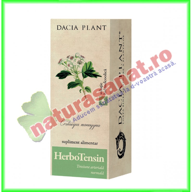 Herbotensin Tinctura (fost Reglator al Tensiunii Tinctura) 200 ml - Dacia Plant - www.naturasanat.ro