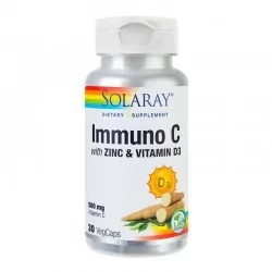 Secom Immuno C plus Zinc and Vitamin D3, 30 capsule vegetale - www.naturasanat.ro