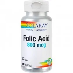 Secom Folic Acid 800mcg, 30 capsule vegetale - www.naturasanat.ro