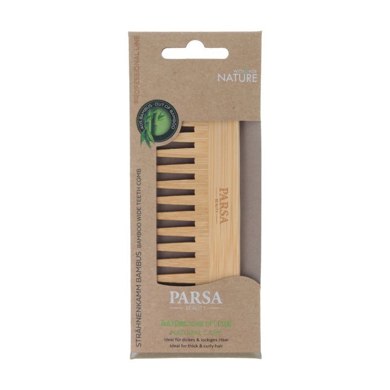 Pieptene din bambus pentru suvite, 1 bucata, Parsa - www.naturasanat.ro