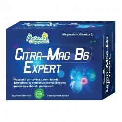 Citra-Mag B6 Expert, 50 comprimate filmate, Naturalis - www.naturasanat.ro