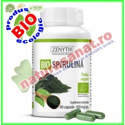 Bio Spirulina 450 mg 60 capsule - Zenyth - www.naturasanat.ro