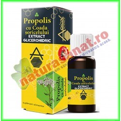Propolis cu Coada Soricelului Extract Glicerohidric 30 ml - Apicolscience - www.naturasanat.ro