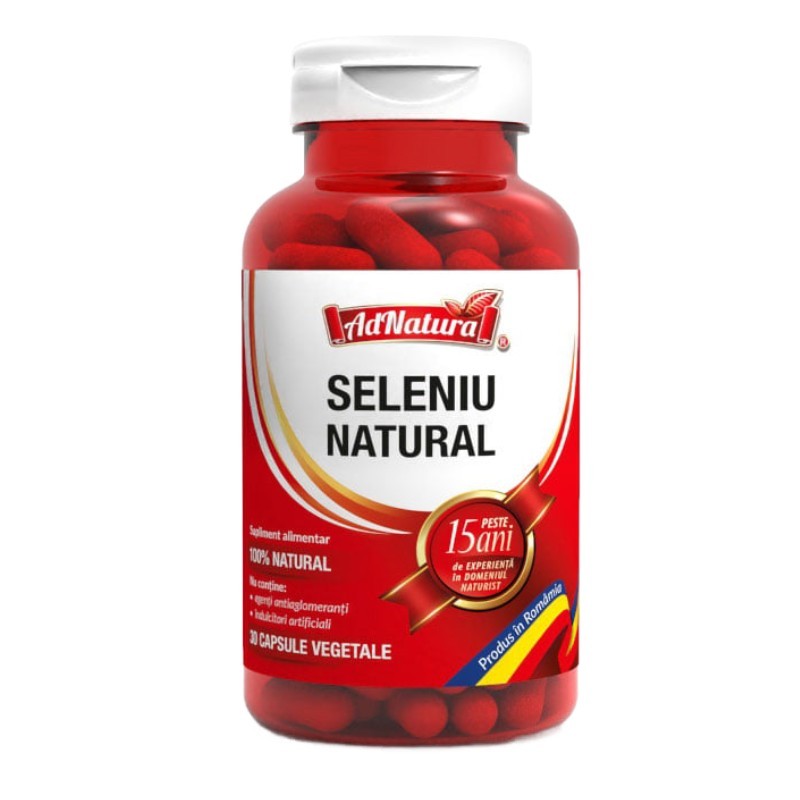 Seleniu Natural, 30 capsule, AdNatura - www.naturasanat.ro