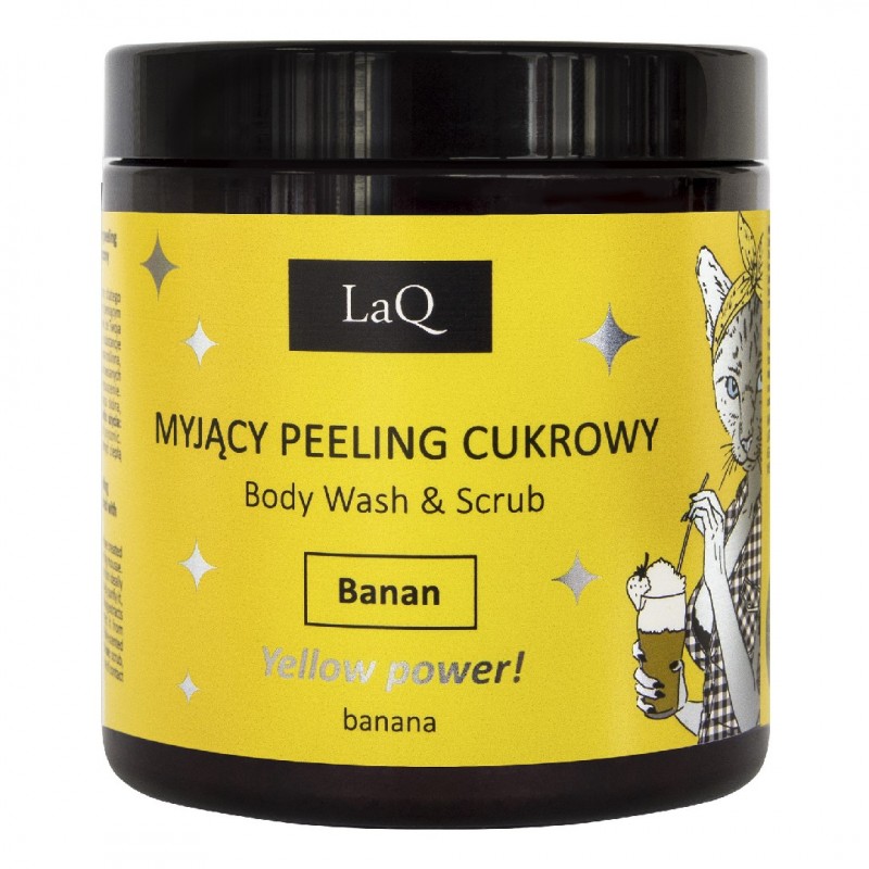 Gel de dus si peeling banane, 220g, LaQ - www.naturasanat.ro