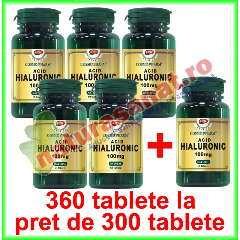 Acid Hialuronic 100 mg PROMOTIE 360 tablete la pret de 300 tablete - Cosmo Pharm