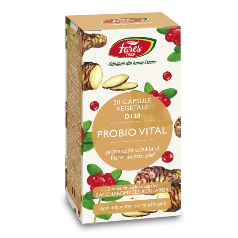 Probio Vital, 20 capsule, Fares - www.naturasanat.ro