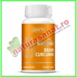 Longvida ® Brain Curcumin 30 capsule - Zenyth - www.naturasanat.ro