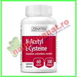 N-Acetyl L-Cysteine 300 mg 60 capsule - Zenyth - www.naturasanat.ro