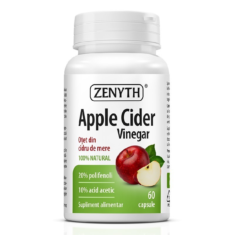 Otet din cidru de mere, 60 capsule, Zenyth - www.naturasanat.ro