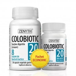 Pachet Colobiotic, probiotic 20 miliarde, 30+10 capsule, Zenyth - www.naturasanat.ro