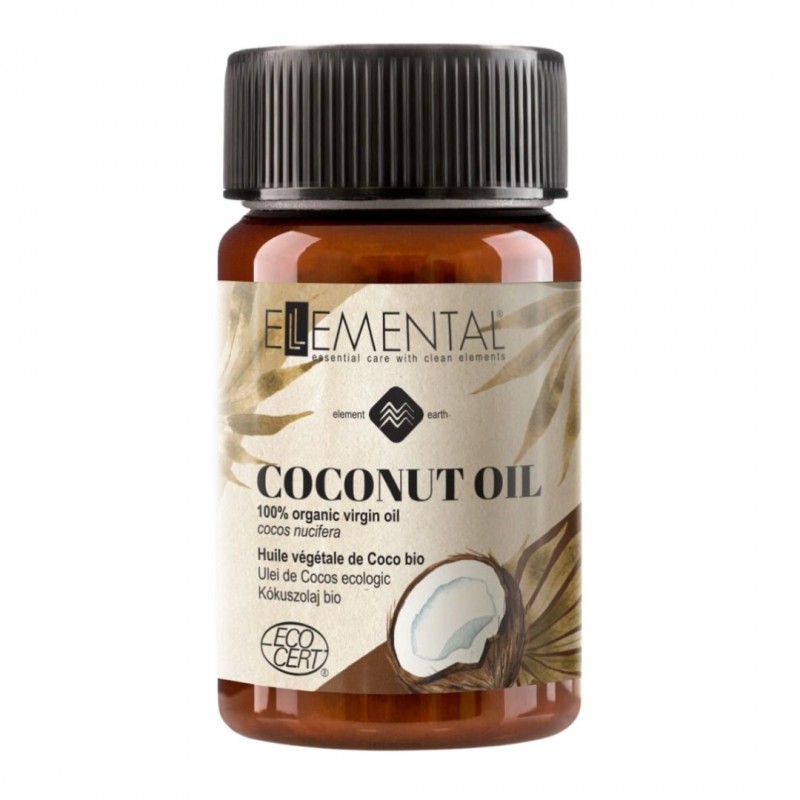 Ulei de Cocos Bio, 100 ml, Ellemental - www.naturasanat.ro