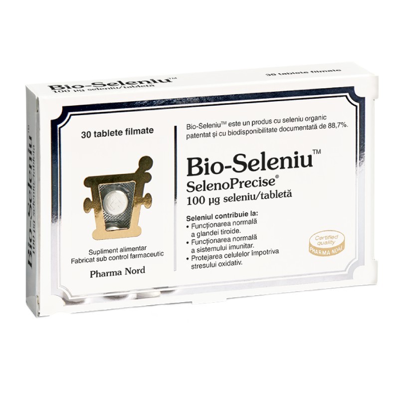 Bio-Seleniu SelenoPrecise, 30 tablete, Pharma Nord - www.naturasanat.ro