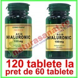 Acid Hialuronic 100 mg PROMOTIE 120 tablete la pret de 60 tablete - Cosmo Pharm - www.naturasanat.ro