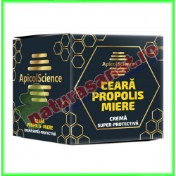 Crema Super-Protectiva cu Ceara, Propolis si Miere 75 ml - Apicolscience - www.naturasanat.ro