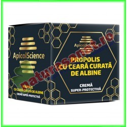 Crema Super-Protectiva cu Ceara Curata de Albine 75 ml - Apicolscience - www.naturasanat.ro
