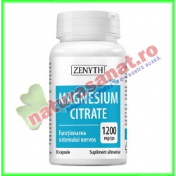Magnesium Citrate 30 capsule - Zenyth - www.naturasanat.ro